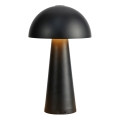 Markslöjd 108655 - Dimbare oplaadbare LED-tafellamp FUNGI LED/1,5W/5V 2000 mAh IP44 zwart