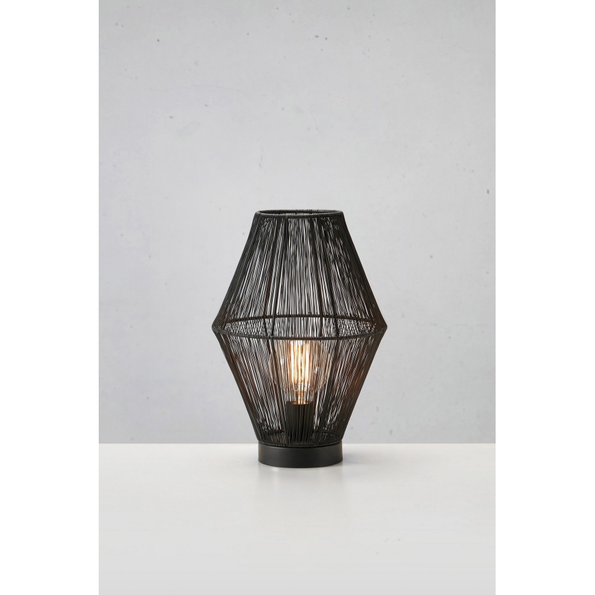 Markslöjd 108666 - Tafellamp CASA 1xE27/40W/230V zwart