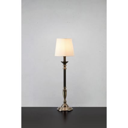 Markslöjd 108680 - Tafellamp GENT 1xE27/40W/230V mat chroom/zwart/wit