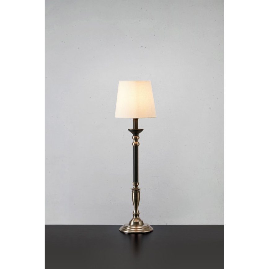 Markslöjd 108680 - Tafellamp GENT 1xE27/40W/230V mat chroom/zwart/wit