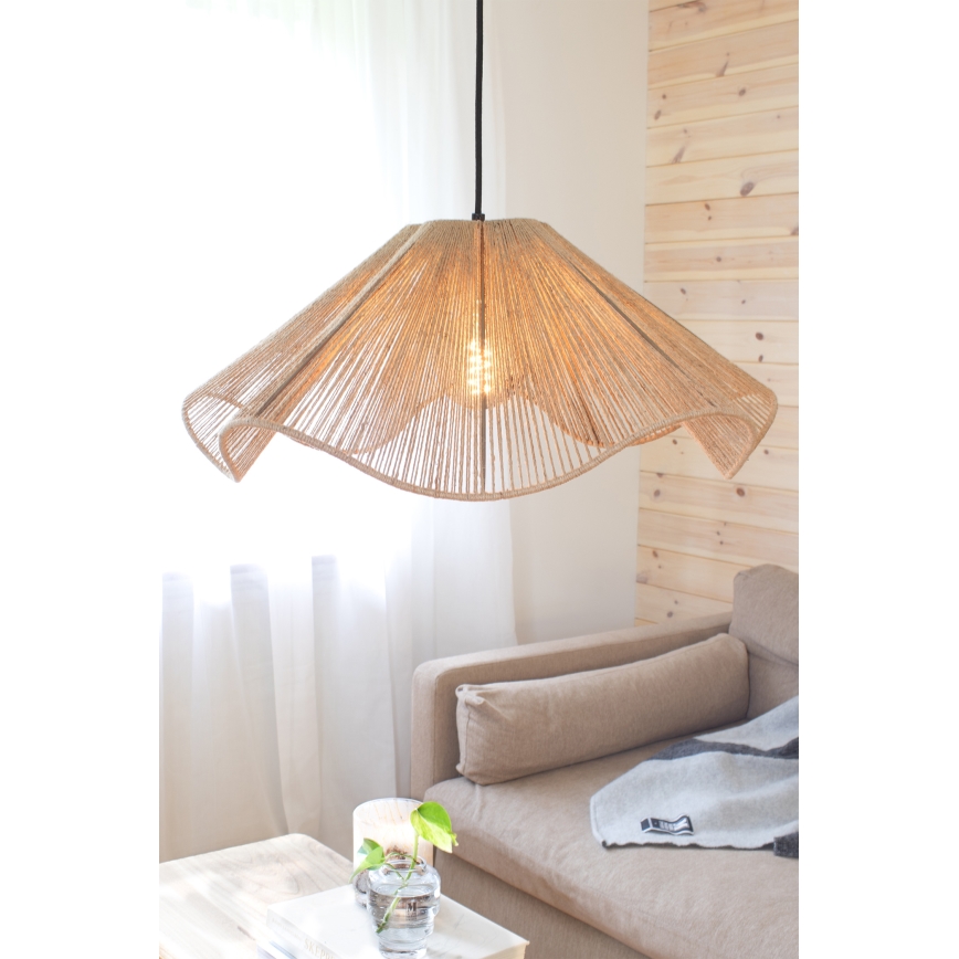 Markslöjd 108681 - Hanglamp aan een koord NAMI 1xE27/40W/230V bruin