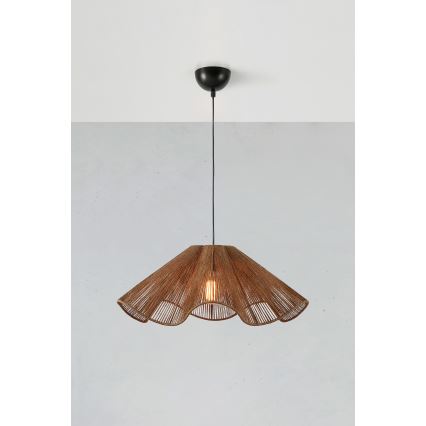 Markslöjd 108681 - Hanglamp aan een koord NAMI 1xE27/40W/230V bruin
