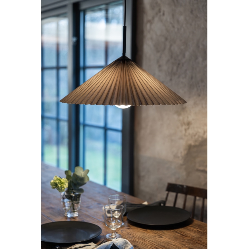 Markslöjd 108709 - Hanglamp aan een koord PLISADO 1xE27/40W/230V diameter 50 cm grijs