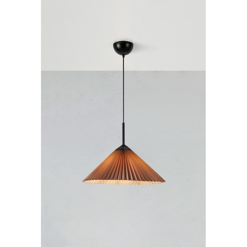 Markslöjd 108709 - Hanglamp aan een koord PLISADO 1xE27/40W/230V diameter 50 cm grijs
