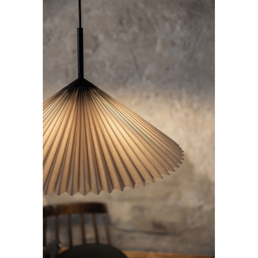 Markslöjd 108709 - Hanglamp aan een koord PLISADO 1xE27/40W/230V diameter 50 cm grijs