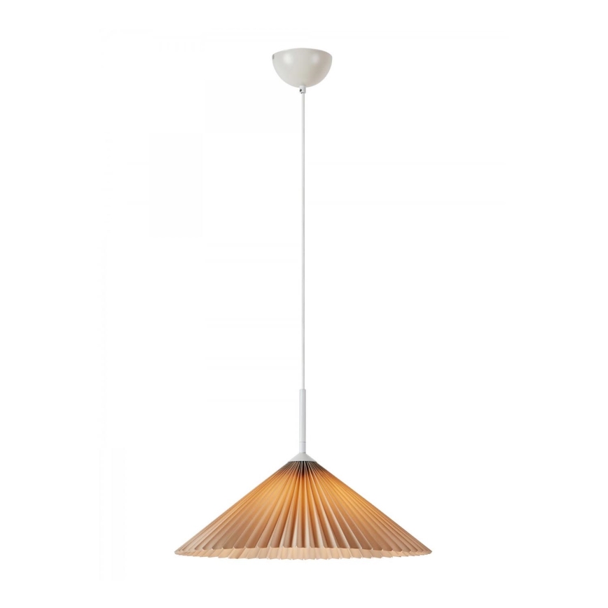 Markslöjd 108710 - Hanglamp aan een koord PLISADO 1xE27/40W/230V diameter 50 cm beige