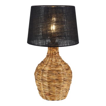 Markslöjd 108770 - Tafellamp PAGLIA 1xE27/40W/230V zwart/rotan