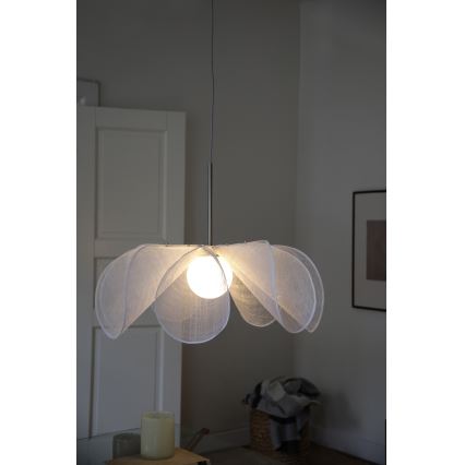 Markslöjd 108818 - Hanglamp aan een koord STYRKA 1xE27/40W/230V diameter 75 cm wit