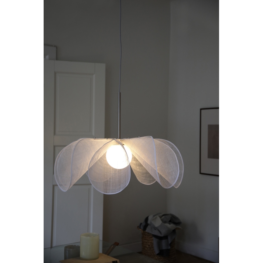 Markslöjd 108818 - Hanglamp aan een koord STYRKA 1xE27/40W/230V diameter 75 cm wit