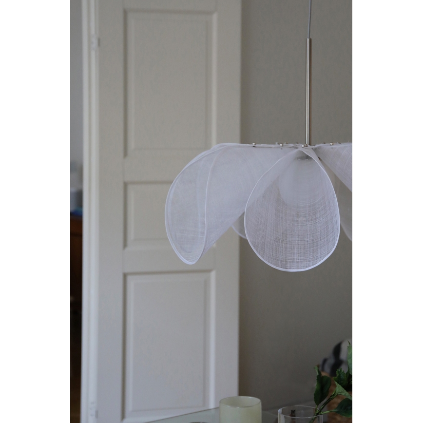 Markslöjd 108818 - Hanglamp aan een koord STYRKA 1xE27/40W/230V diameter 75 cm wit