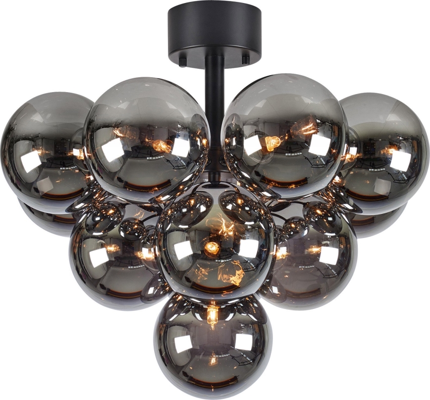 Markslöjd 108845 - Bevestigde hanglamp MERLOT 13xG9/18W/230V zwart/gerookt