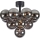 Markslöjd 108845 - Bevestigde hanglamp MERLOT 13xG9/18W/230V zwart/gerookt
