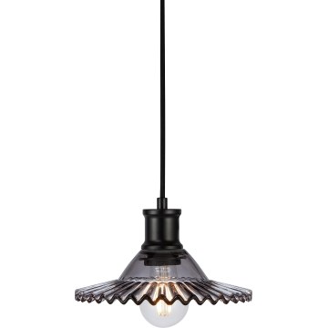 Markslöjd 108854 - Hanglamp aan een koord NOVIA 1xE27/40W/230V zwart/gerookt