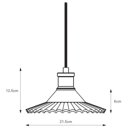 Markslöjd 108854 - Hanglamp aan een koord NOVIA 1xE27/40W/230V zwart/gerookt