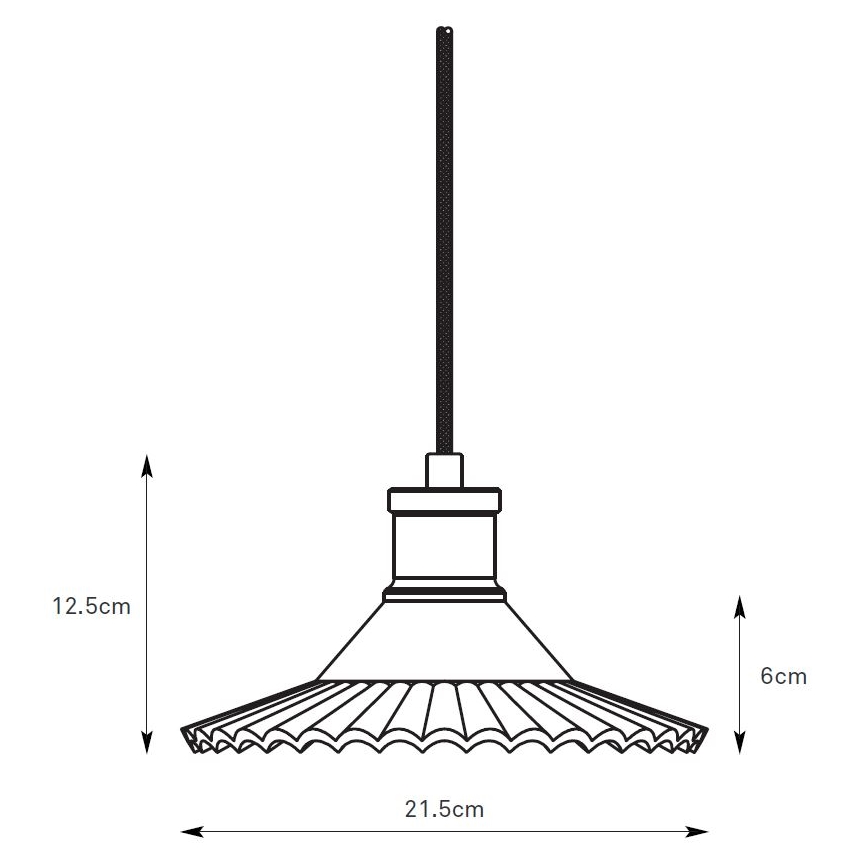 Markslöjd 108854 - Hanglamp aan een koord NOVIA 1xE27/40W/230V zwart/gerookt