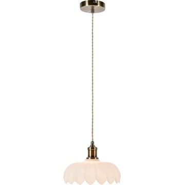 Markslöjd 108857 - Hanglamp aan een koord KURAGE 1xE27/40W/230V messing/wit
