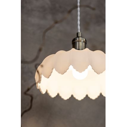 Markslöjd 108857 - Hanglamp aan een koord KURAGE 1xE27/40W/230V messing/wit
