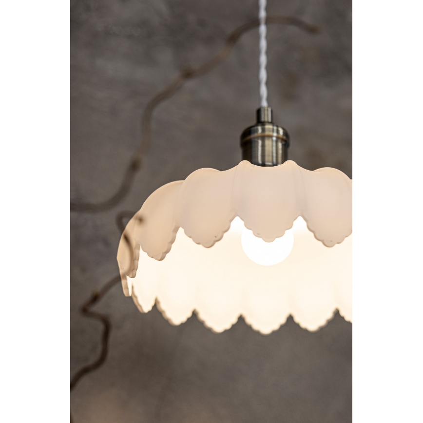 Markslöjd 108857 - Hanglamp aan een koord KURAGE 1xE27/40W/230V messing/wit