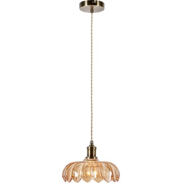 Markslöjd 108858 - Hanglamp aan een koord KURAGE 1xE27/40W/230V messing/gerookt beige