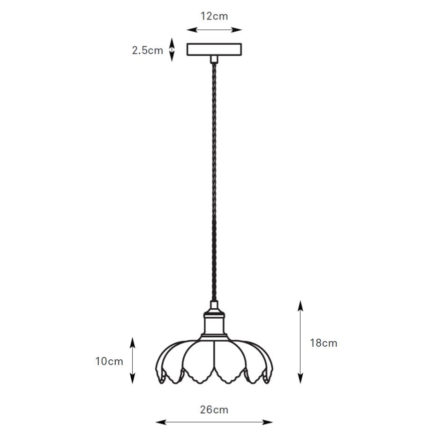 Markslöjd 108858 - Hanglamp aan een koord KURAGE 1xE27/40W/230V messing/gerookt beige