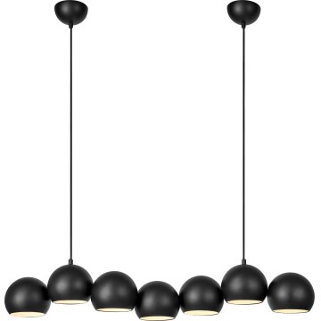 Markslöjd 108860 - Hanglamp aan een koord CUPOLO 7xE14/40W/230V zwart