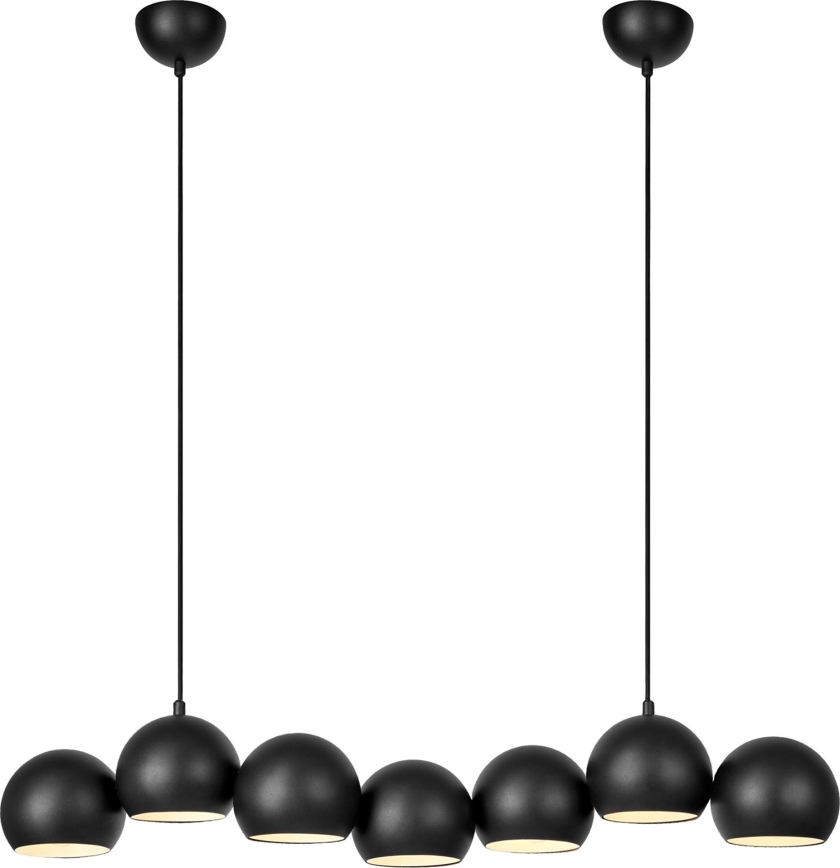 Markslöjd 108860 - Hanglamp aan een koord CUPOLO 7xE14/40W/230V zwart