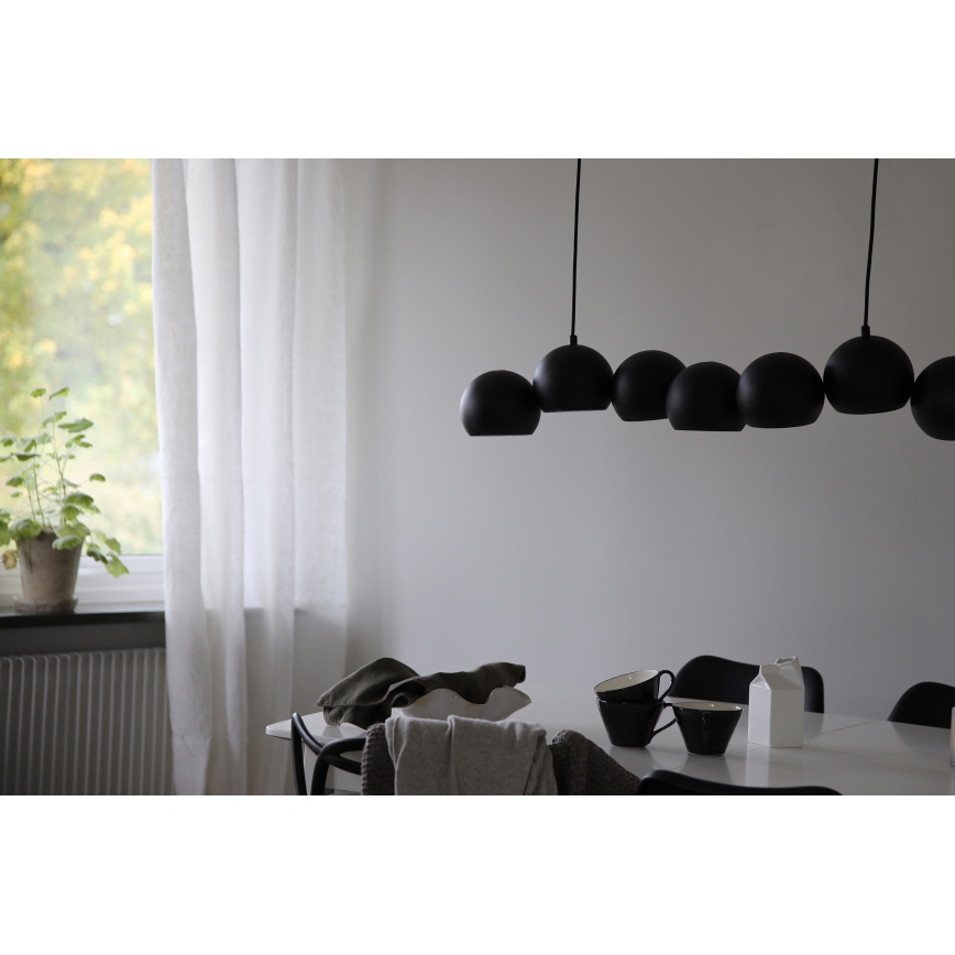 Markslöjd 108860 - Hanglamp aan een koord CUPOLO 7xE14/40W/230V zwart