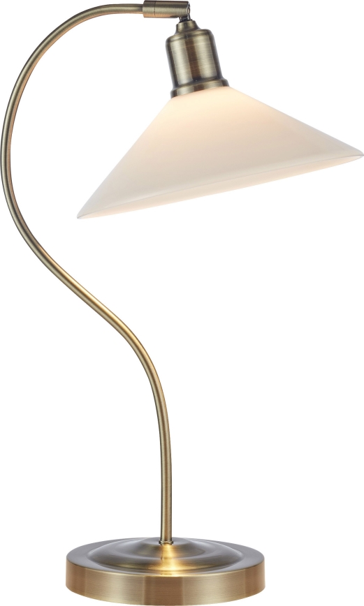 Markslöjd 108863 - Tafellamp VELA 1xE27/40W/230V messing/wit