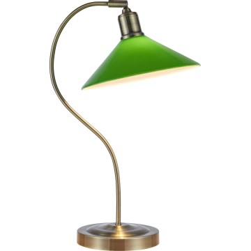 Markslöjd 108864 - Tafellamp VELA 1xE27/40W/230V messing/groen