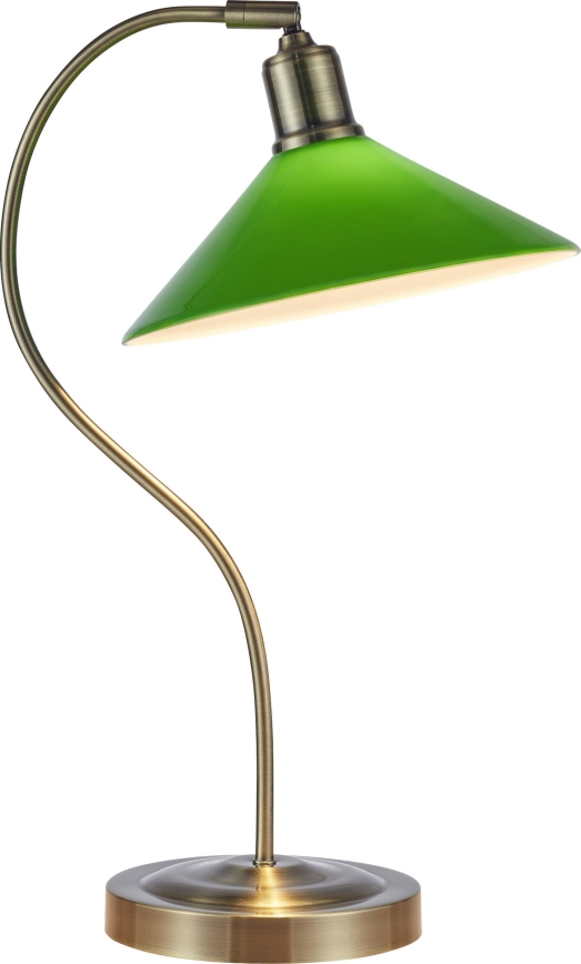 Markslöjd 108864 - Tafellamp VELA 1xE27/40W/230V messing/groen
