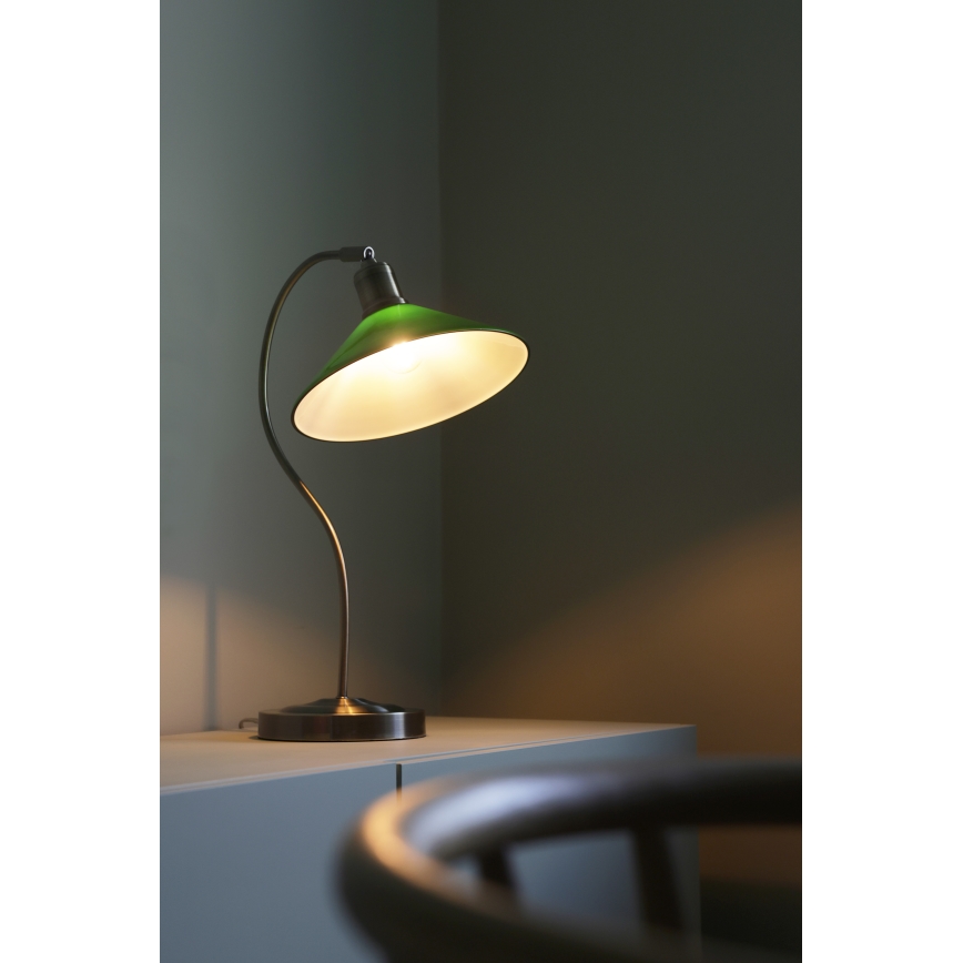 Markslöjd 108864 - Tafellamp VELA 1xE27/40W/230V messing/groen