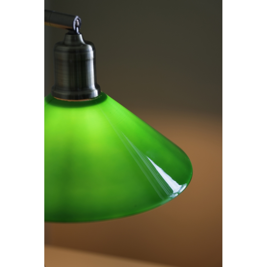 Markslöjd 108864 - Tafellamp VELA 1xE27/40W/230V messing/groen