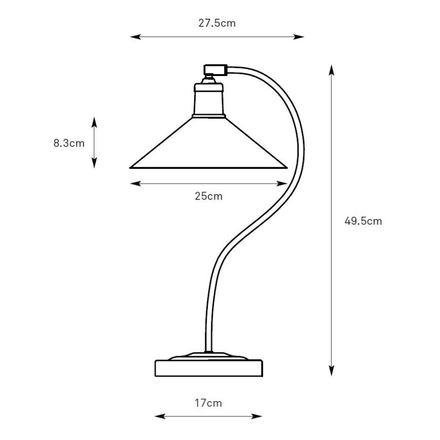 Markslöjd 108864 - Tafellamp VELA 1xE27/40W/230V messing/groen