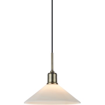 Markslöjd 108867 - Hanglamp aan een koord VELA 1xE27/40W/230V messing/wit
