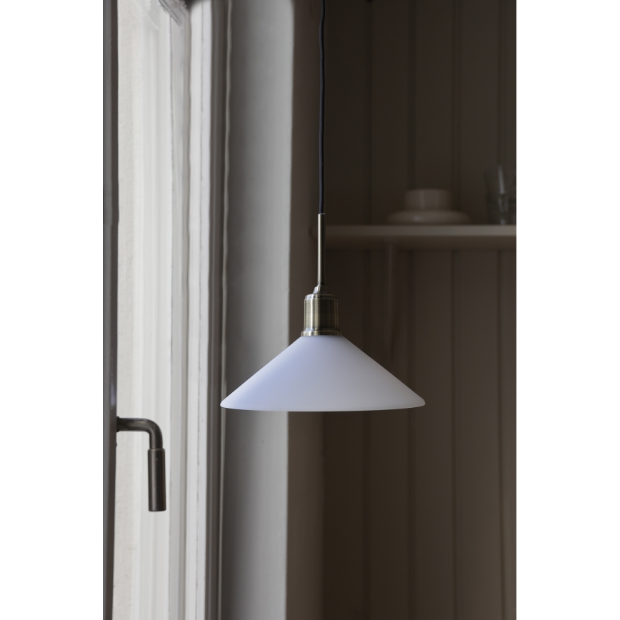 Markslöjd 108867 - Hanglamp aan een koord VELA 1xE27/40W/230V messing/wit