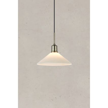 Markslöjd 108867 - Hanglamp aan een koord VELA 1xE27/40W/230V messing/wit