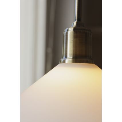 Markslöjd 108867 - Hanglamp aan een koord VELA 1xE27/40W/230V messing/wit
