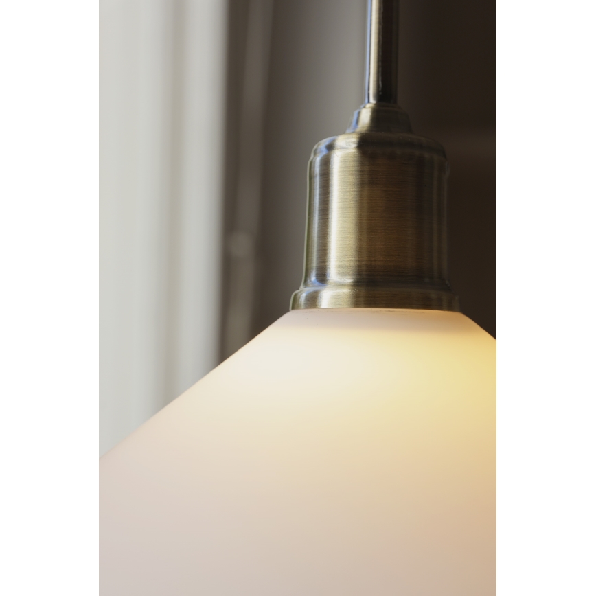 Markslöjd 108867 - Hanglamp aan een koord VELA 1xE27/40W/230V messing/wit