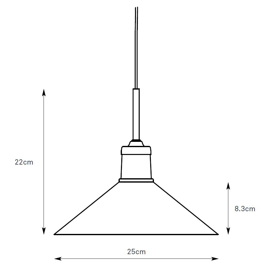 Markslöjd 108867 - Hanglamp aan een koord VELA 1xE27/40W/230V messing/wit