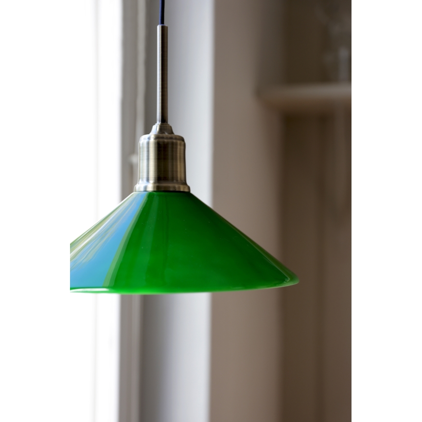 Markslöjd 108868 - Hanglamp aan een koord VELA 1xE27/40W/230V messing/groen