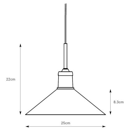 Markslöjd 108868 - Hanglamp aan een koord VELA 1xE27/40W/230V messing/groen