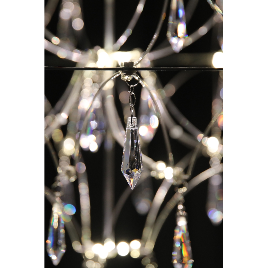 Markslöjd 108869 - LED Dimbare kristallen hanglamp aan een snoer EFESOS LED/14W/230V diameter 60 cm