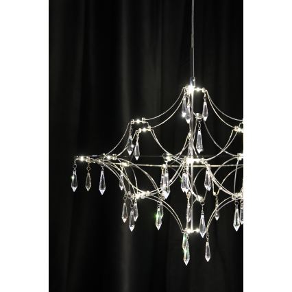 Markslöjd 108869 - LED Dimbare kristallen hanglamp aan een snoer EFESOS LED/14W/230V diameter 60 cm