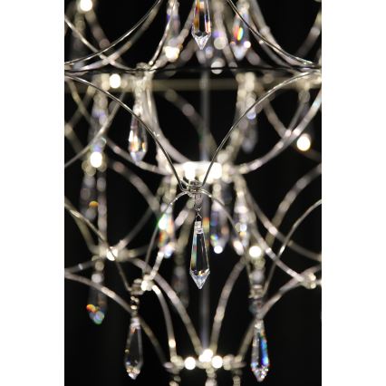 Markslöjd 108870 - LED Dimbare kristallen hanglamp aan een snoer EFESOS LED/25W/230V diameter 80 cm
