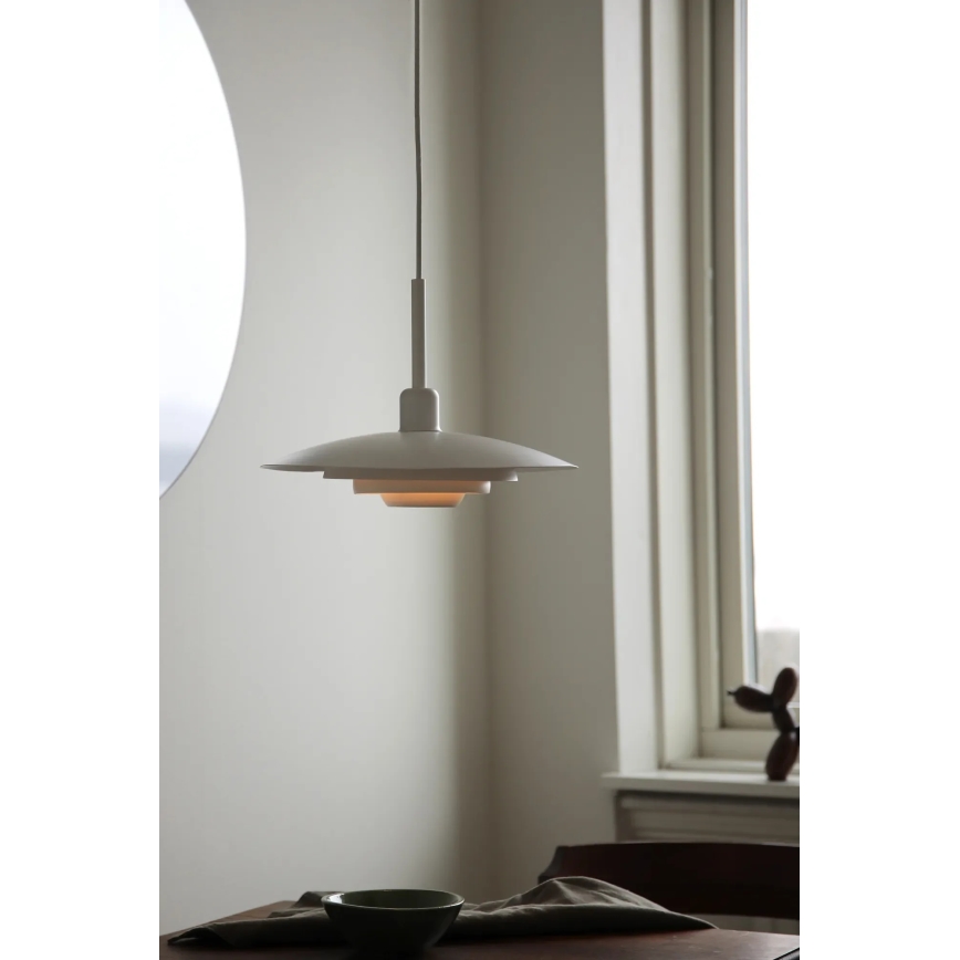 Markslöjd 108874 - Hanglamp aan snoer PINY 1xE27/60W/230V Ø 35 cm wit
