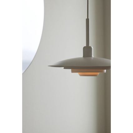 Markslöjd 108874 - Hanglamp aan snoer PINY 1xE27/60W/230V Ø 35 cm wit