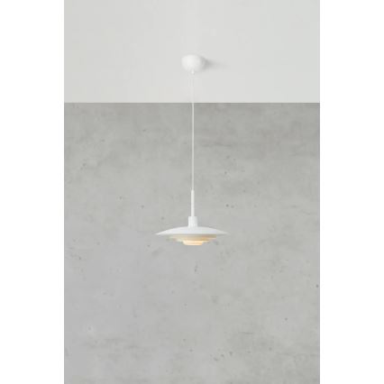 Markslöjd 108874 - Hanglamp aan snoer PINY 1xE27/60W/230V Ø 35 cm wit