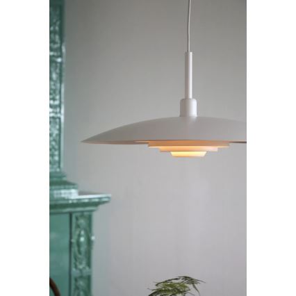 Markslöjd 108876 - Hanglamp aan kabel PINY 1x E27/60W/230V, Ø 57 cm, wit