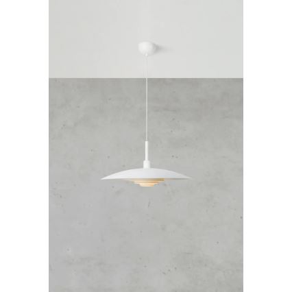 Markslöjd 108876 - Hanglamp aan kabel PINY 1x E27/60W/230V, Ø 57 cm, wit