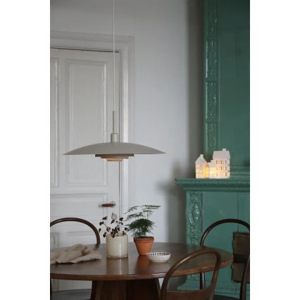 Markslöjd 108877 - Hanglamp aan kabel PINY 1xE27/60W/230V Ø 57 cm beige